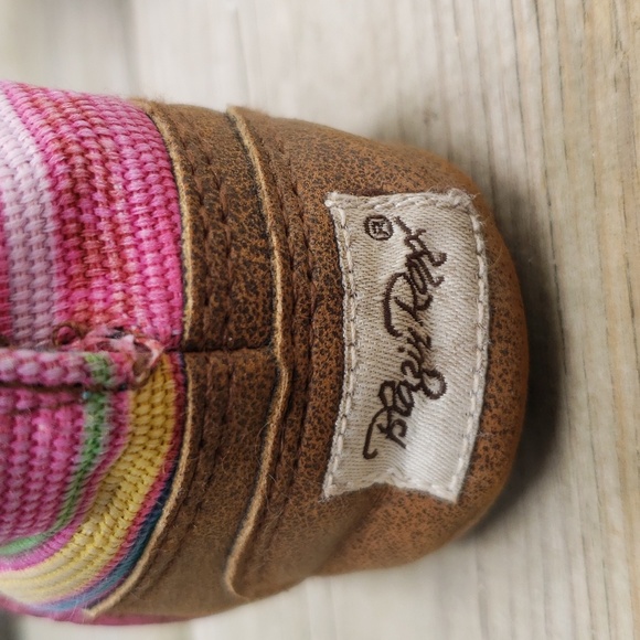 Sz 3 BLAZIN' ROXX "CAMILLA" BABY BUCKER INFANT GIRL'S WESTERN BOOT - Picture 4 of 7